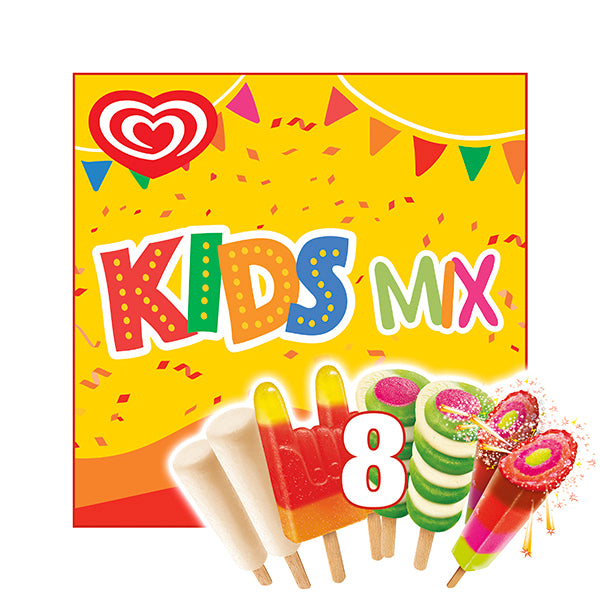 KIDS MIX Jäätelö Monipakkaus 398ml/360g 8 kpl