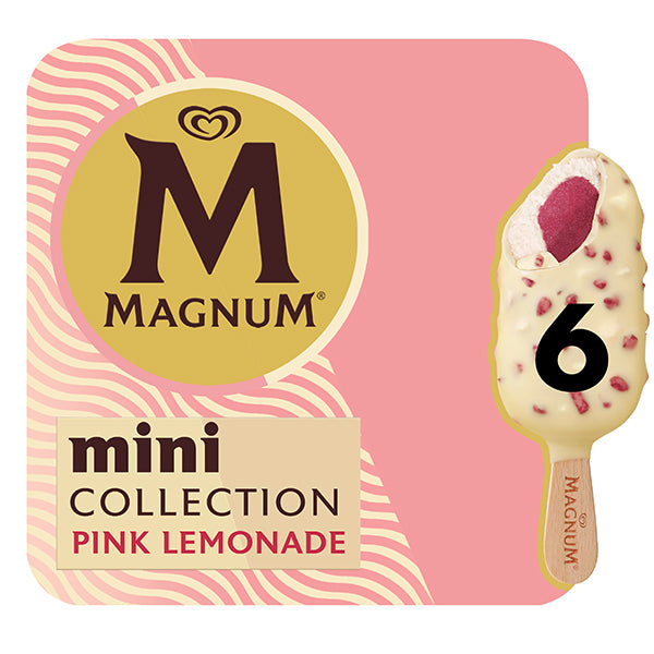 Magnum Mini Limonade Rose Jäätelö Monipakkaus 330ml/318g 6 kpl