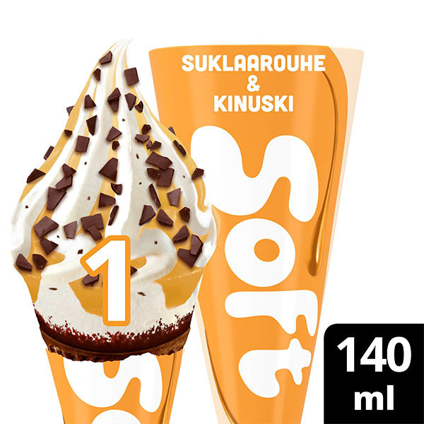 Ingman Soft Suklaarouhe &amp; Kinuski Jäätelötuutti 140ml/81g