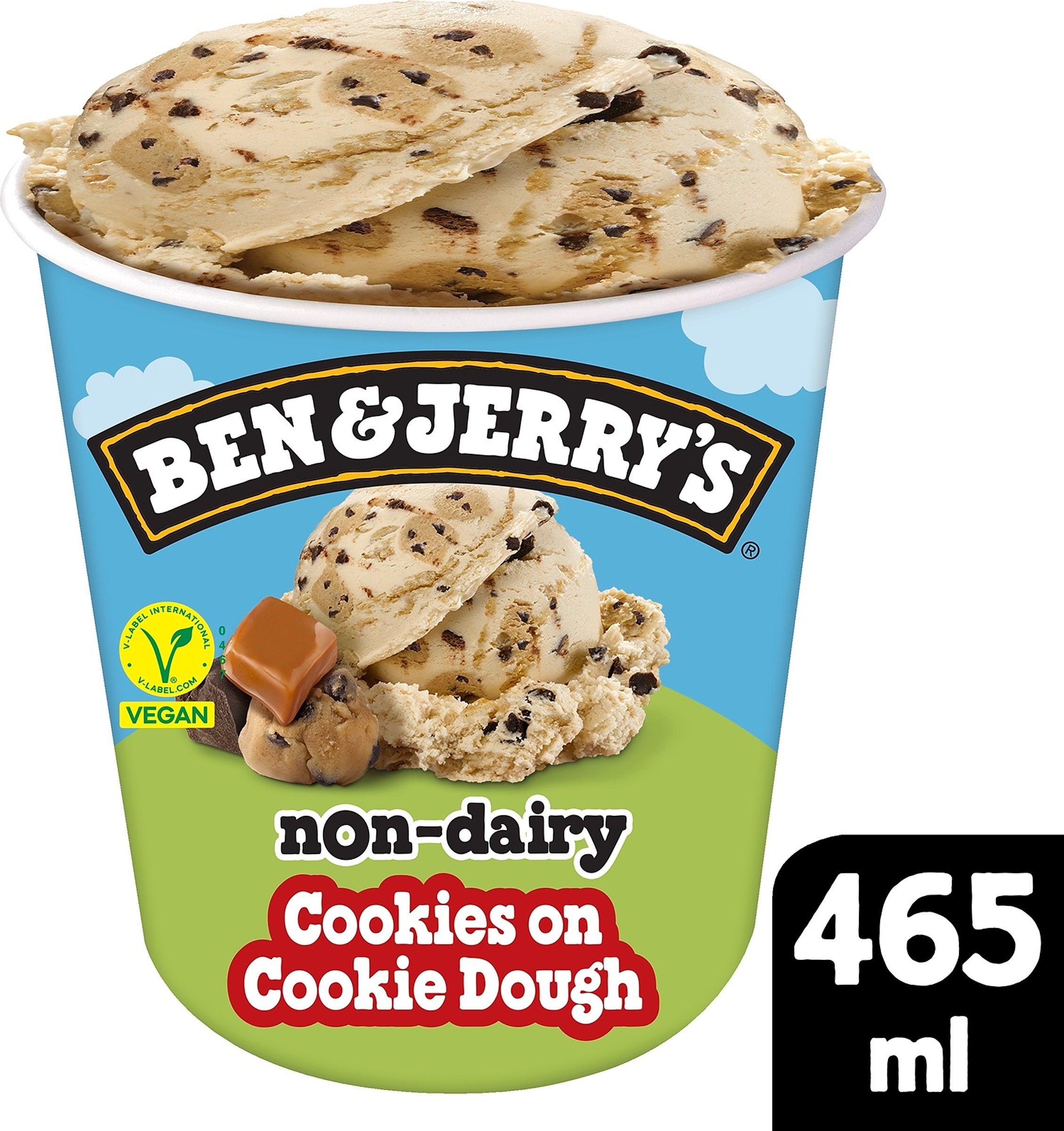 Ben & Jerry's  Cookies on Cookie Dough Jäätelö Vegaaninen 465ml/414g