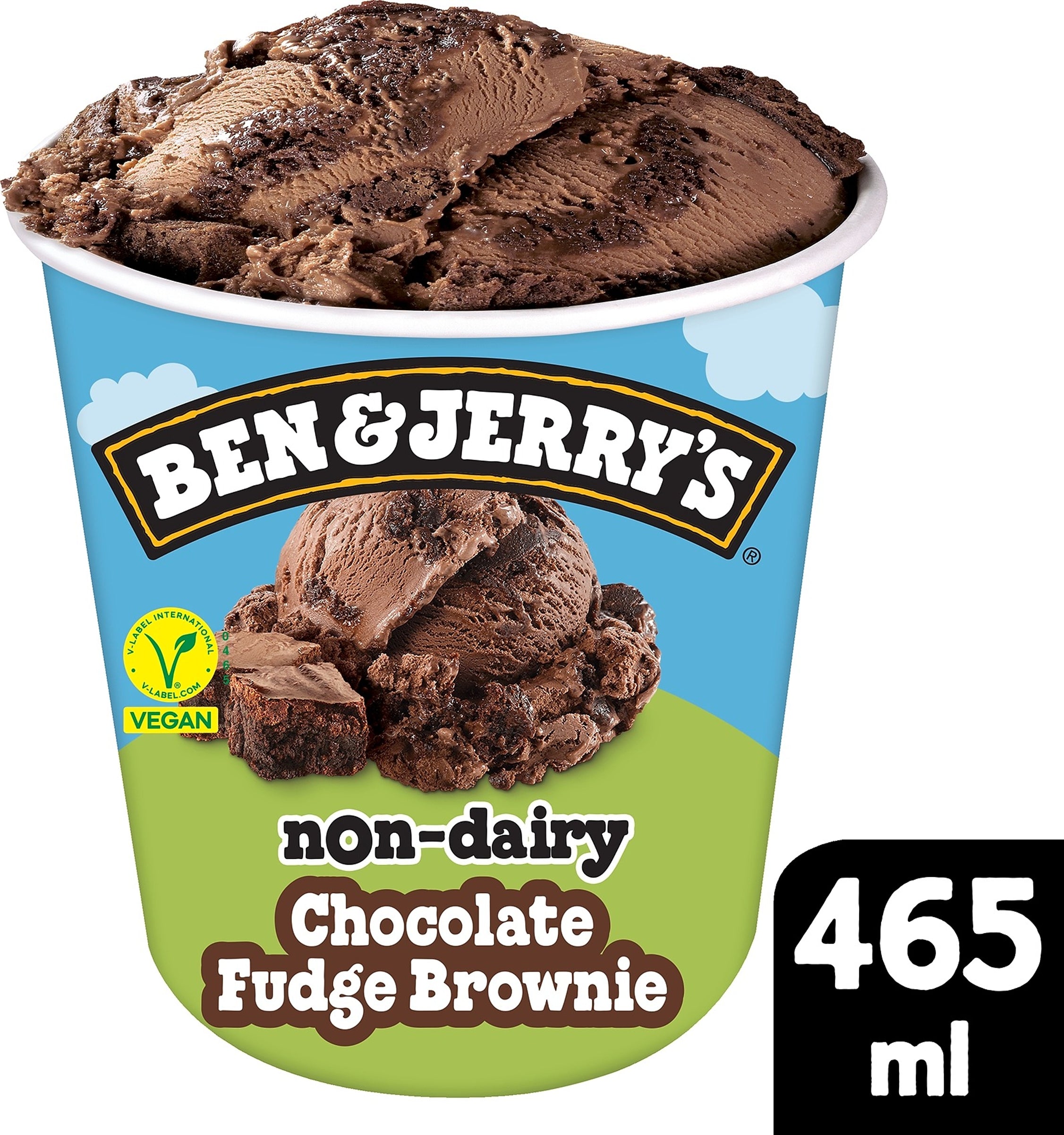 Ben & Jerry's Chocolate Fudge Brownie Jäätelö Vegaaninen 465ml/468g