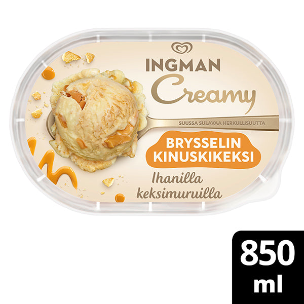 Ingman Creamy Brysselin kinuskikeksi Jäätelö  850ml/473g