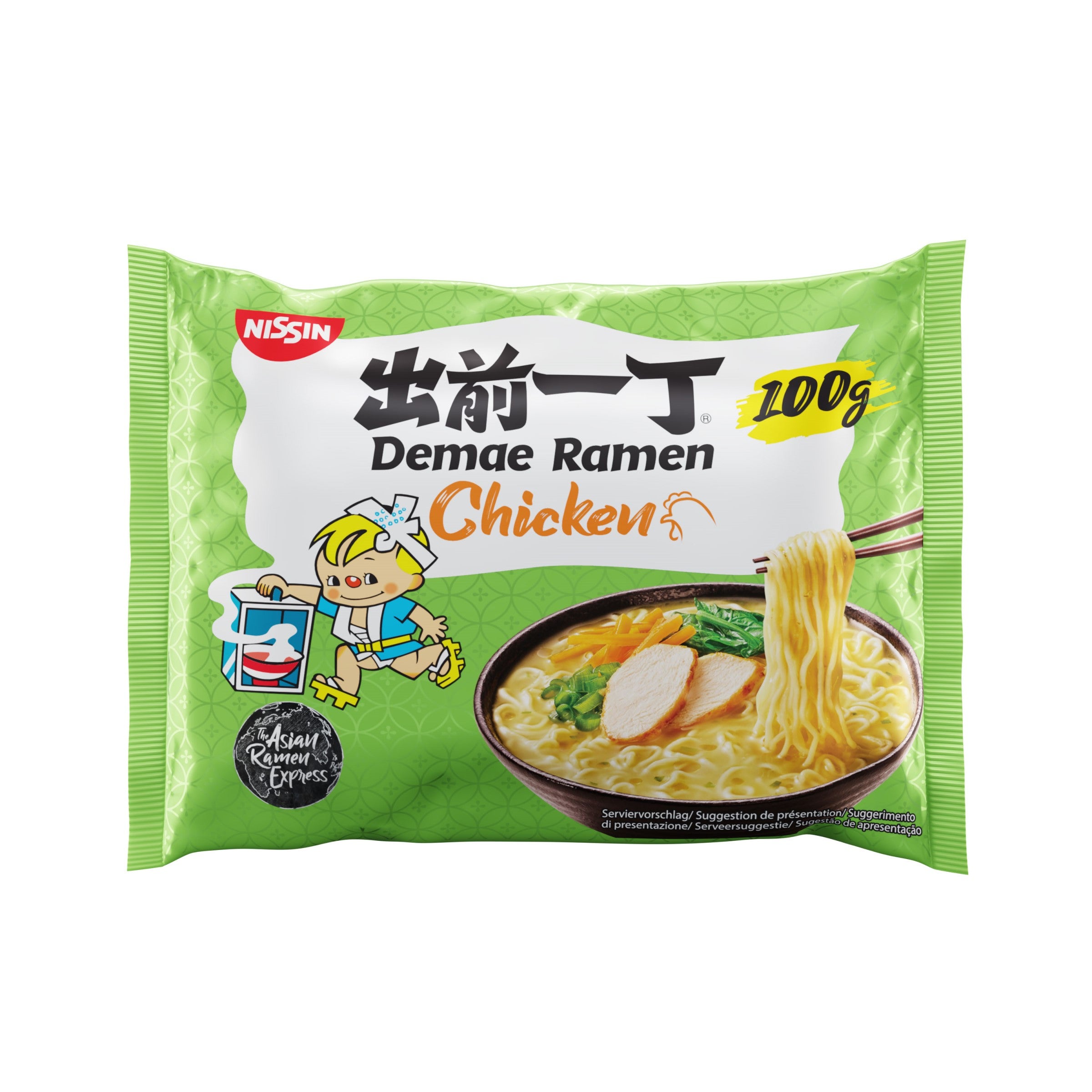 Nissin 100g Demae Ramen kananmakuinen nuudeli