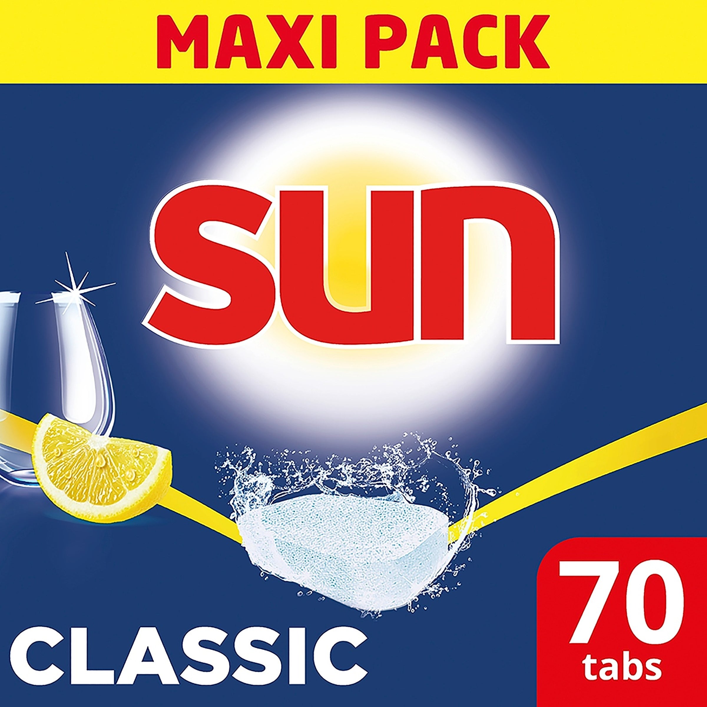 Sun konetiskitabletti 70kpl Lemon