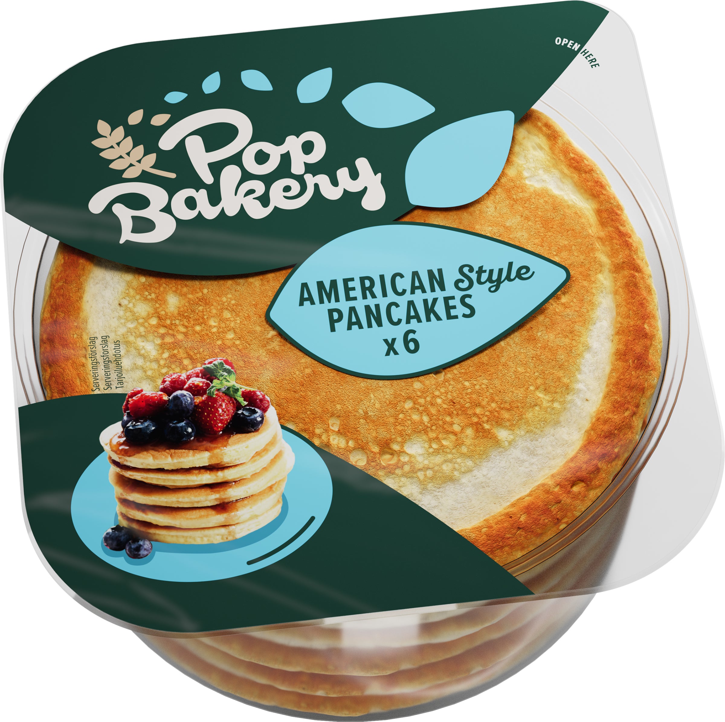 POP Bakery Amerikkalaistyylisiä pannukakkuja 240 g