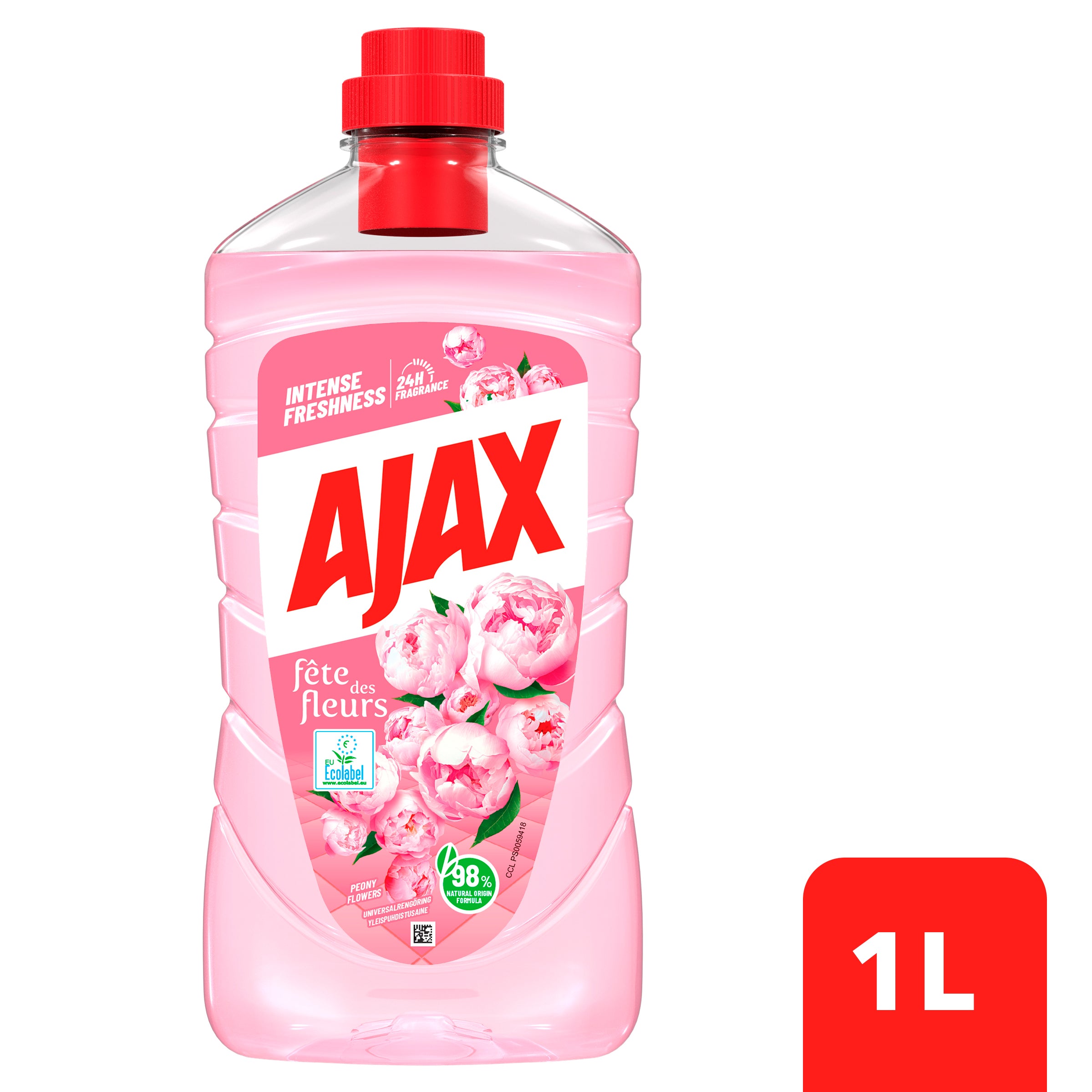 Ajax yleispuhdistusaine 1L Fleurs de Pivoine