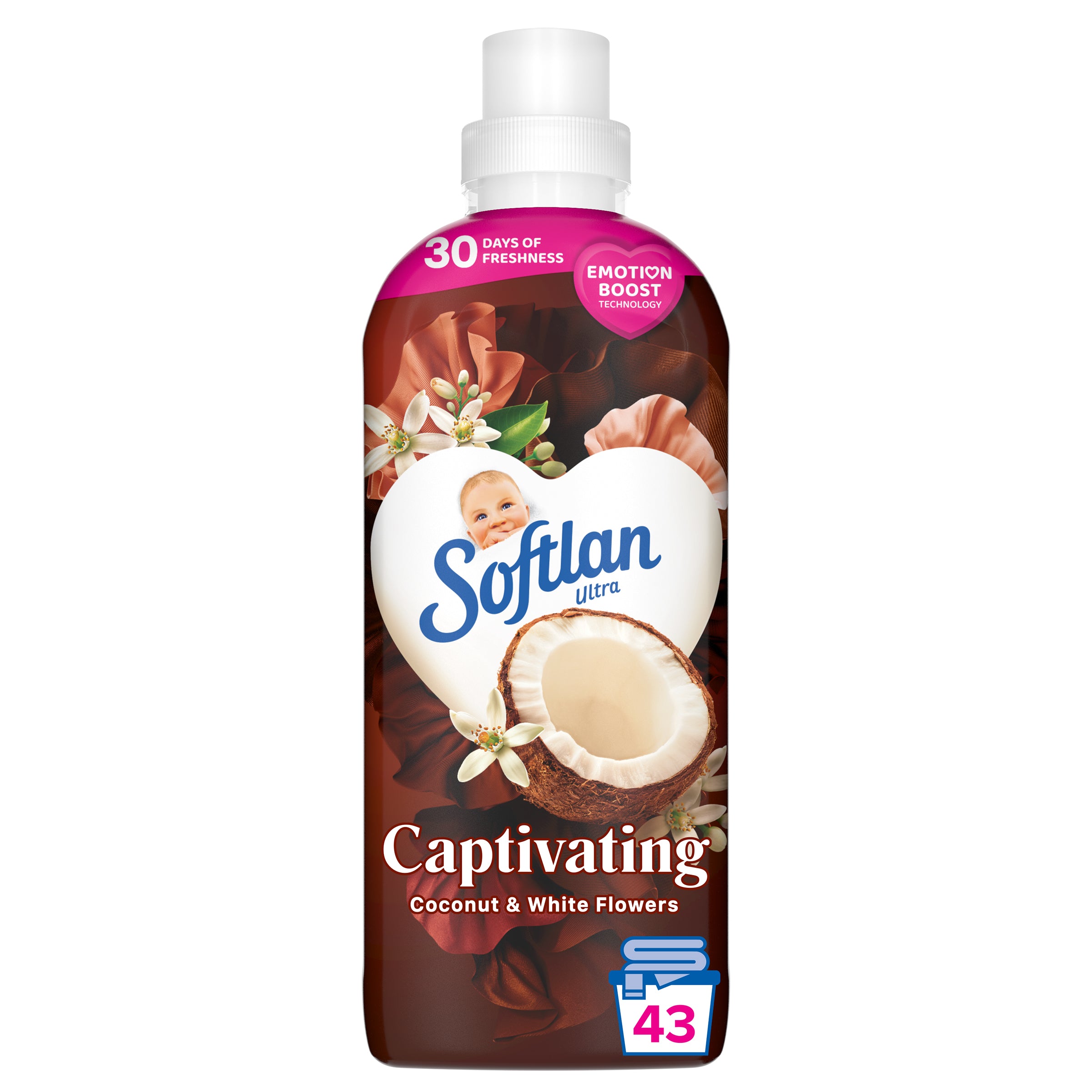 Softlan huuhteluaine 650ml Coconut+White