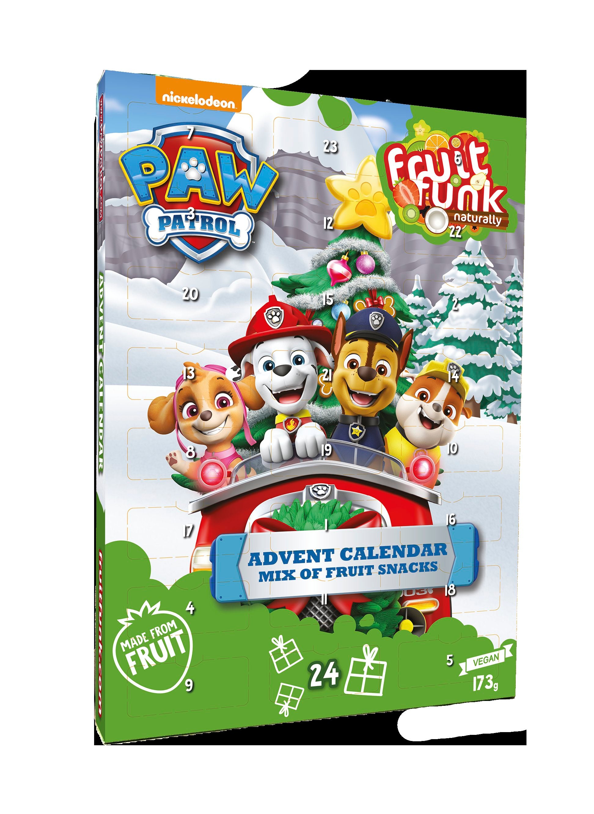 Fruitfunk Paw Patrol joulukalenteri 173g