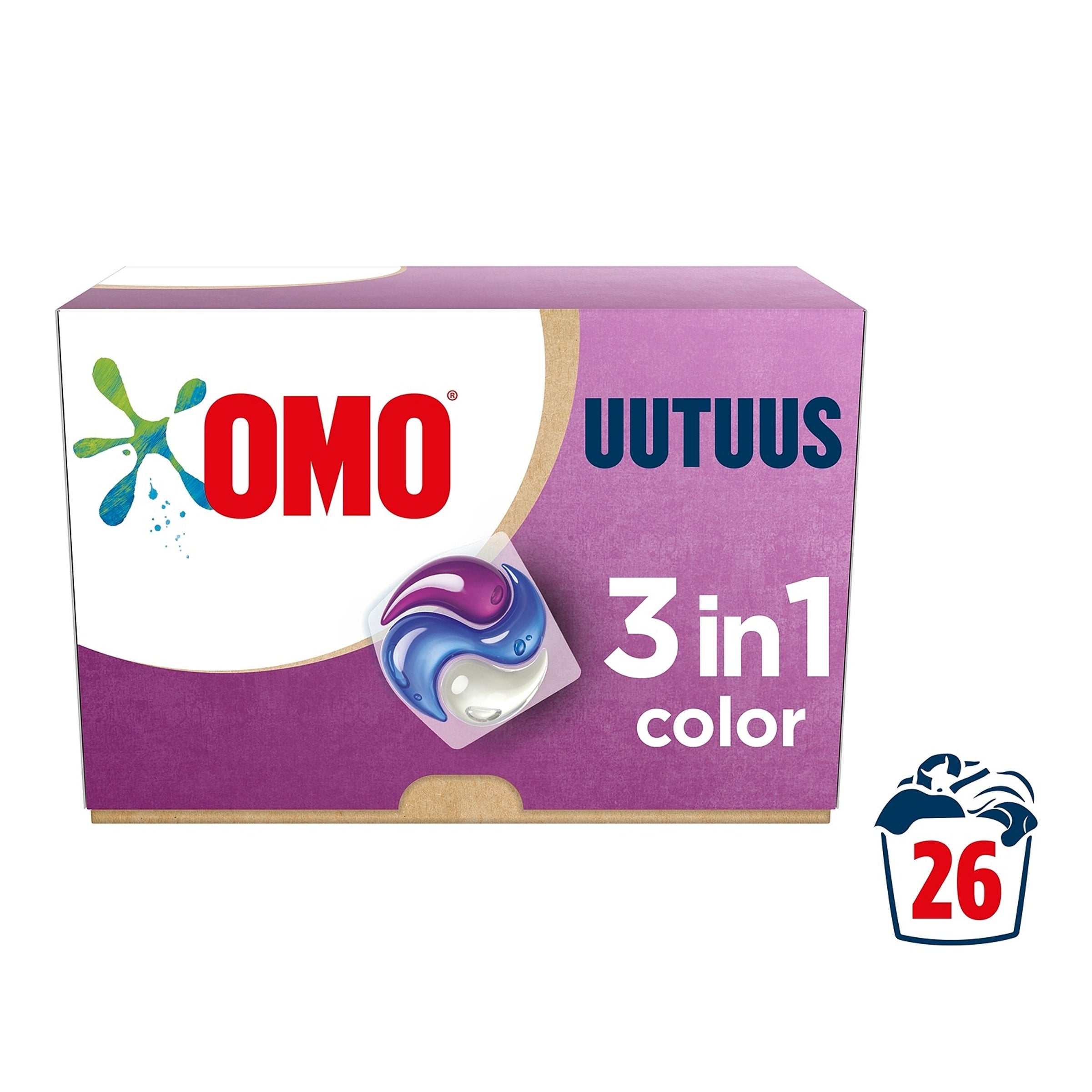 Omo Color 3in1 pyykinpesukapseli 26kpl