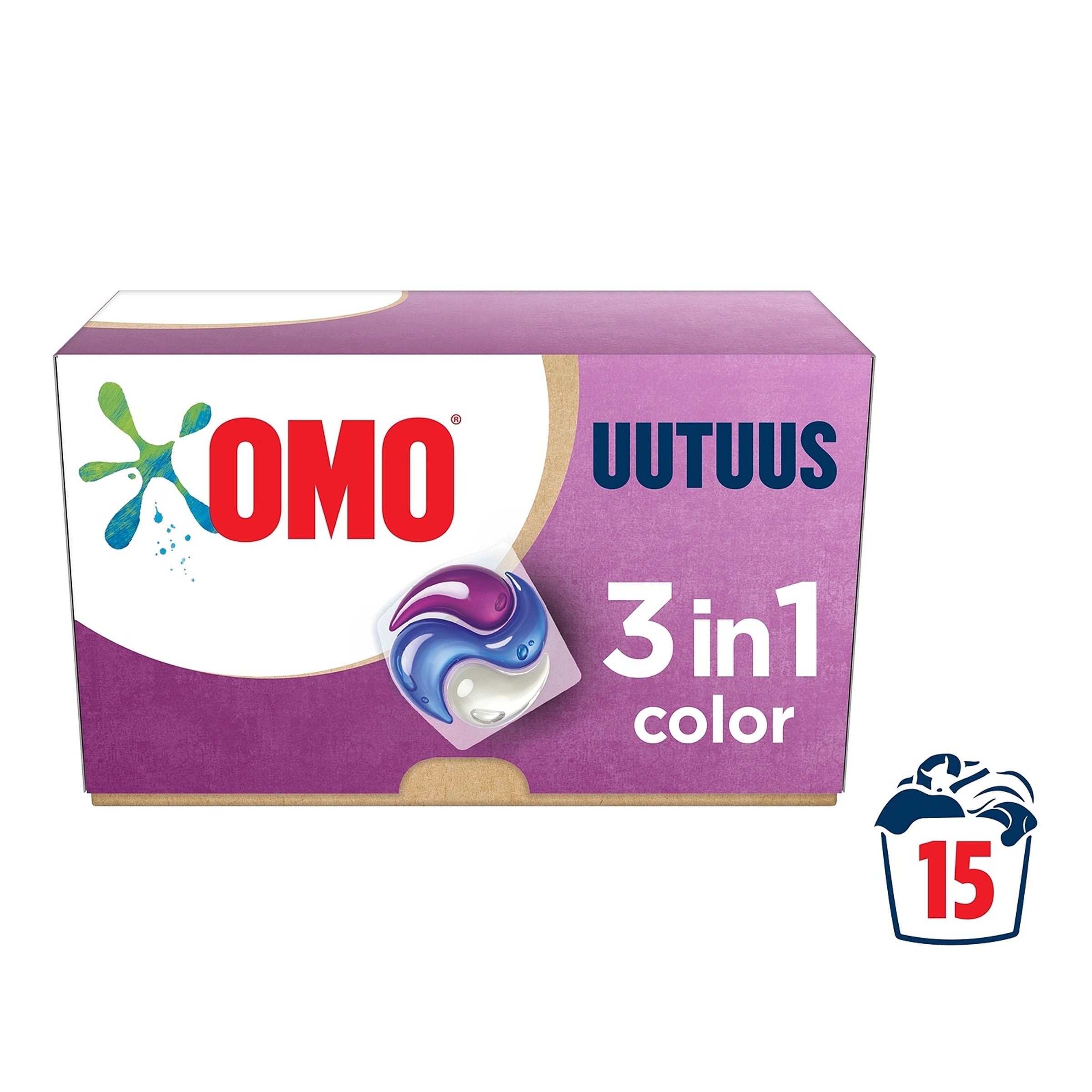 Omo Color 3in1 pyykinpesukapseli 15kpl