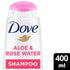 Dove shampoo 400ml Aloe vera and rose wa