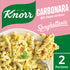 Knorr Carbonara Spaghetteria pasta-ateria Pekonia ja juustoa 154 g 2 annosta