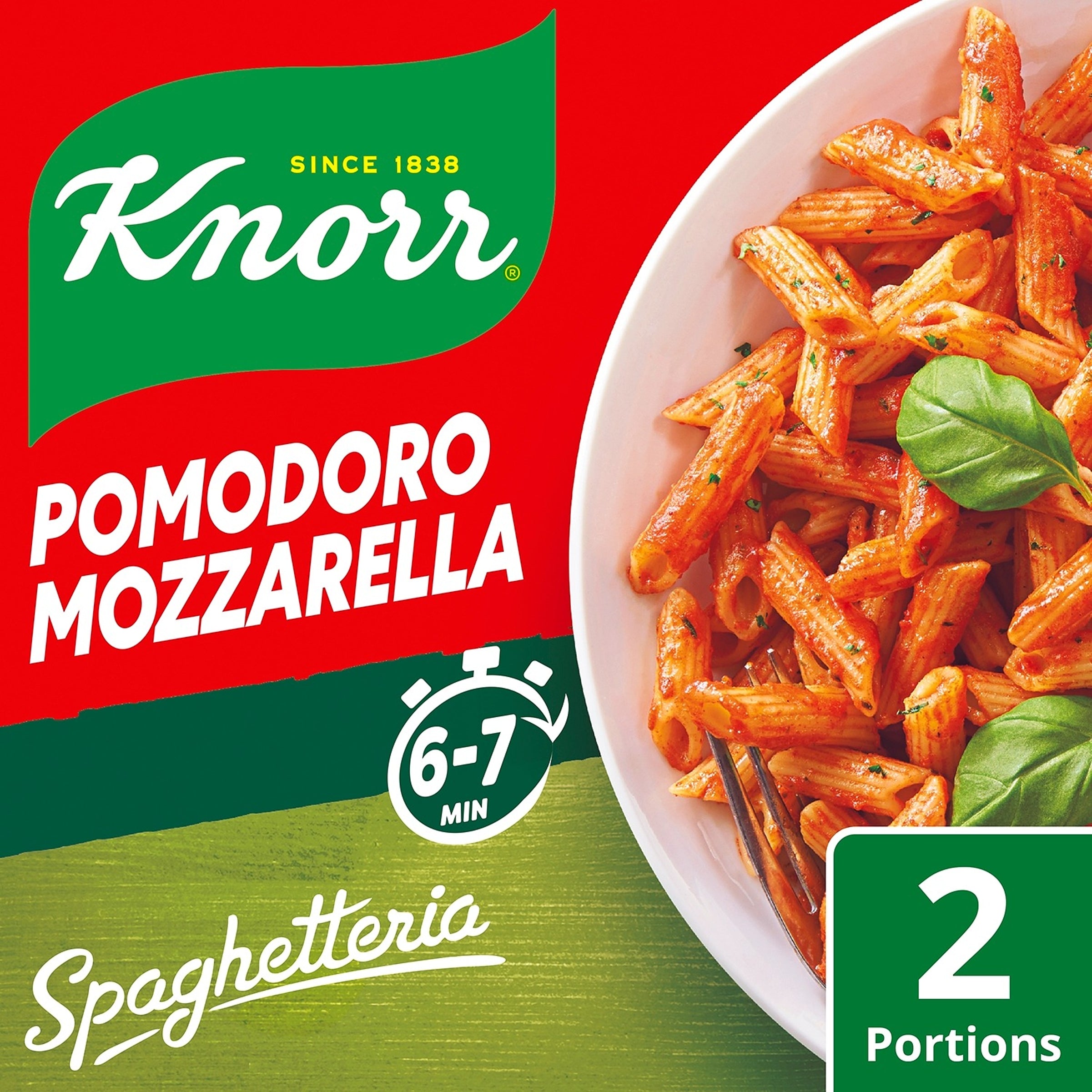 Knorr Tomaatti-mozzarella Spaghetteria pasta-ateria Tomaattia ja mozzarellaa 163 g 2 annosta