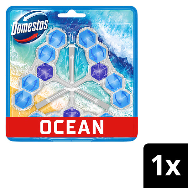 Domestos Power5 WC-raikastin 3x50g Ocean