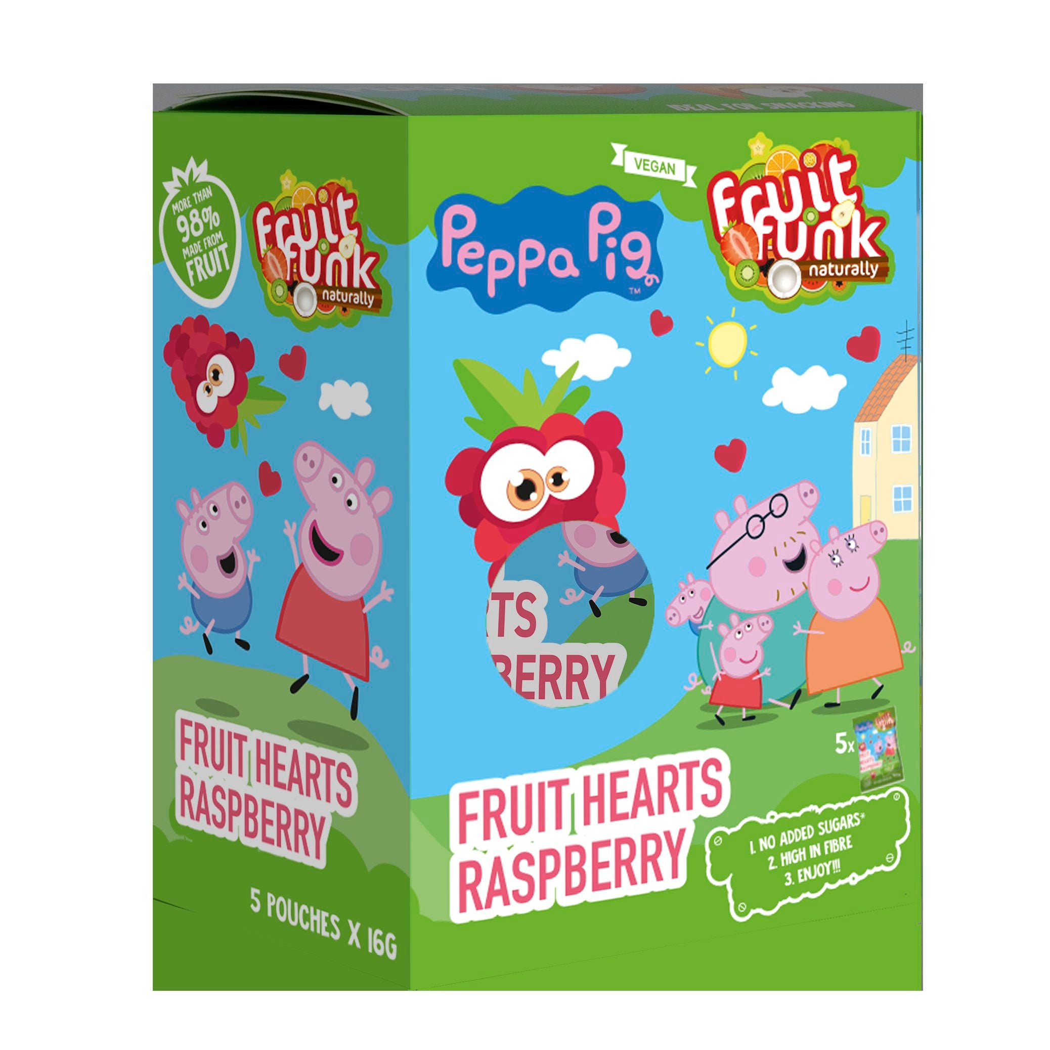 Fruitfunk Pipsa Possu vadelmanmakuinen välipala 5 kpl 80g