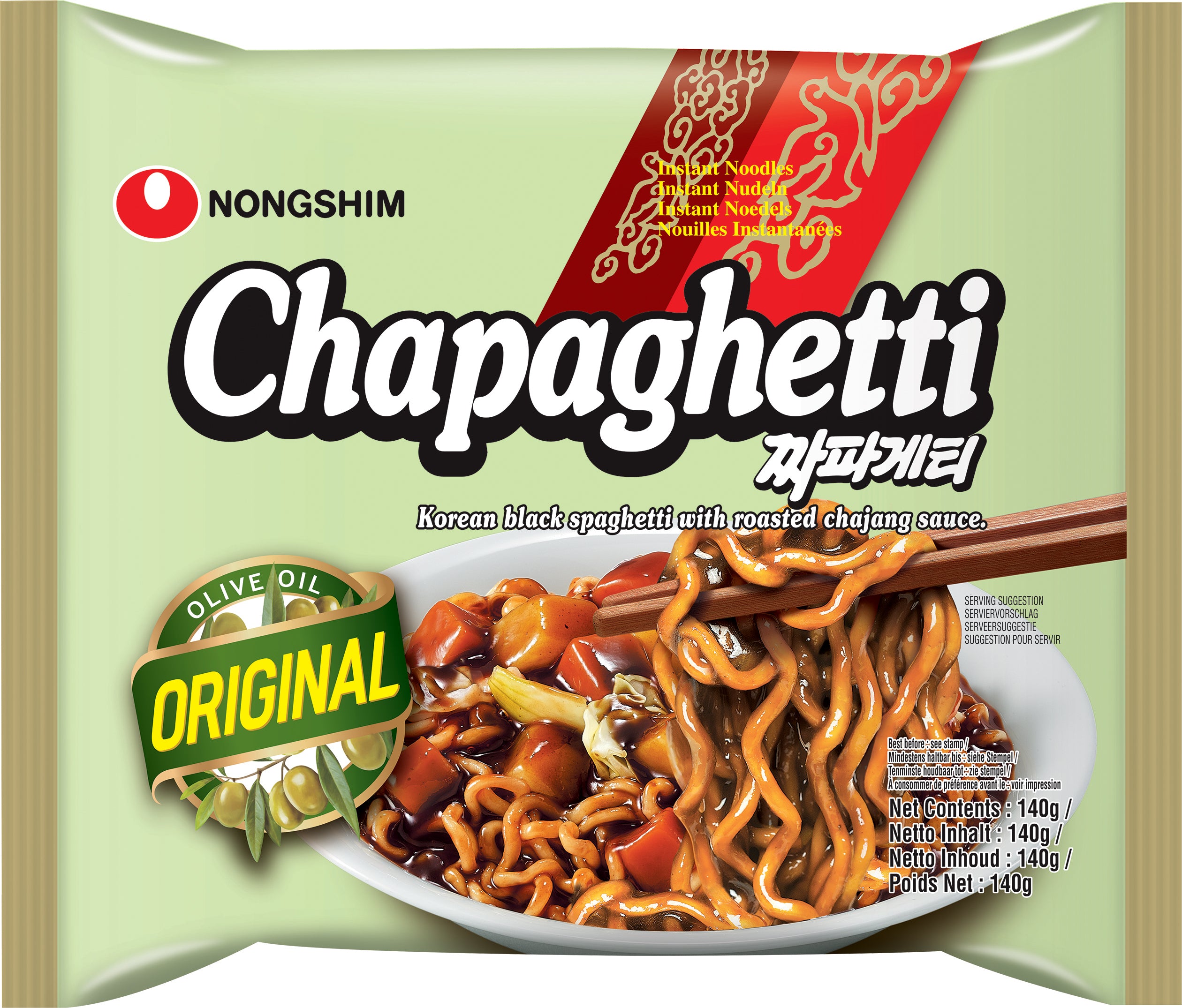 Nong Shim pikanuudeli mustasoijapapu Chapagetti 140g