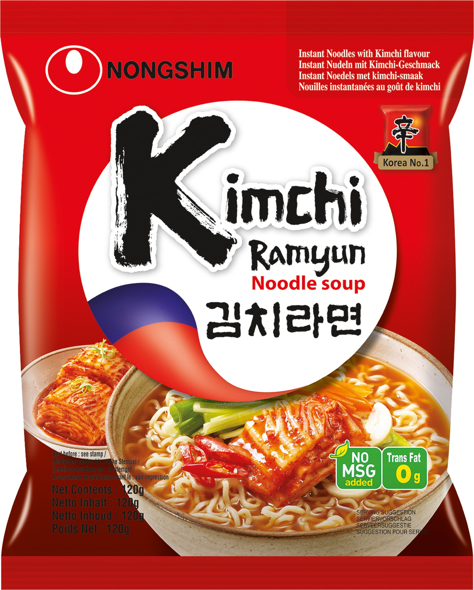 Ramyun de kimchi Nong Shim pikanuudeli 120 g