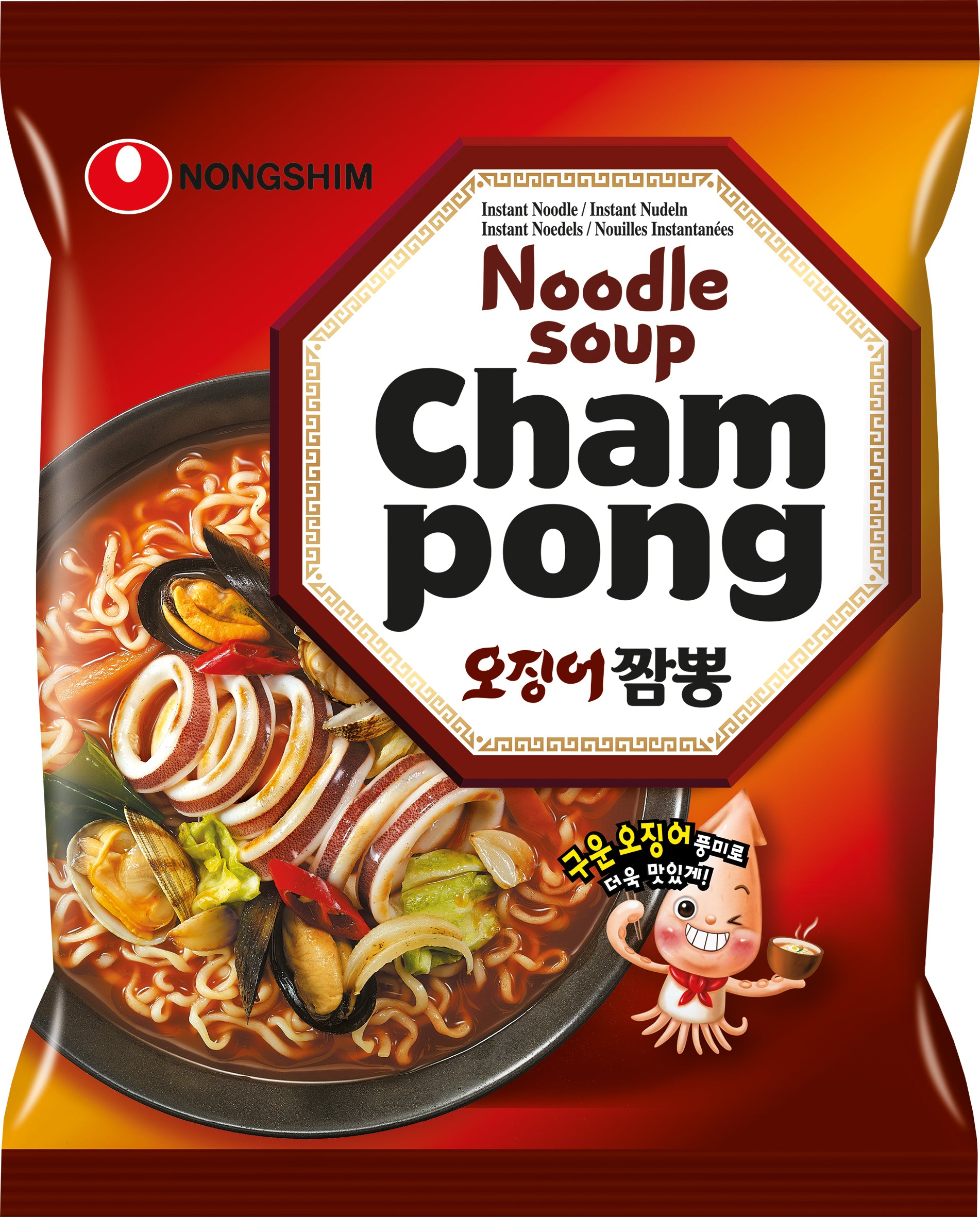 Nong Shim pikanuudeli cham pong merenelävät 124g