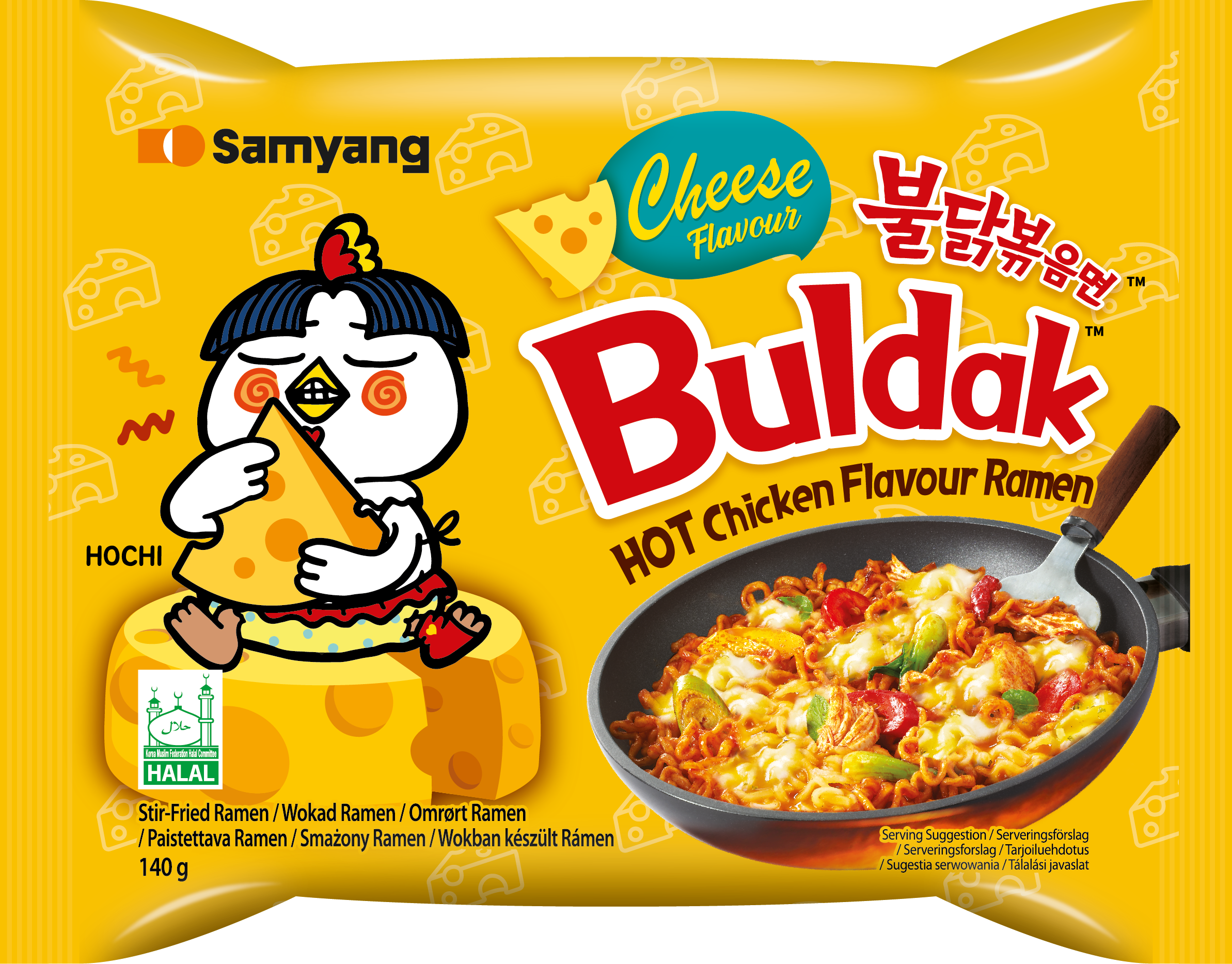Samyang Buldak Ramen Hot Chicken Cheese Nuudeli 140g