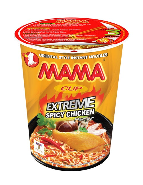 Mama Cup Itämainen tulinen kananmakuinen kuppinuudeli Extreme 70g