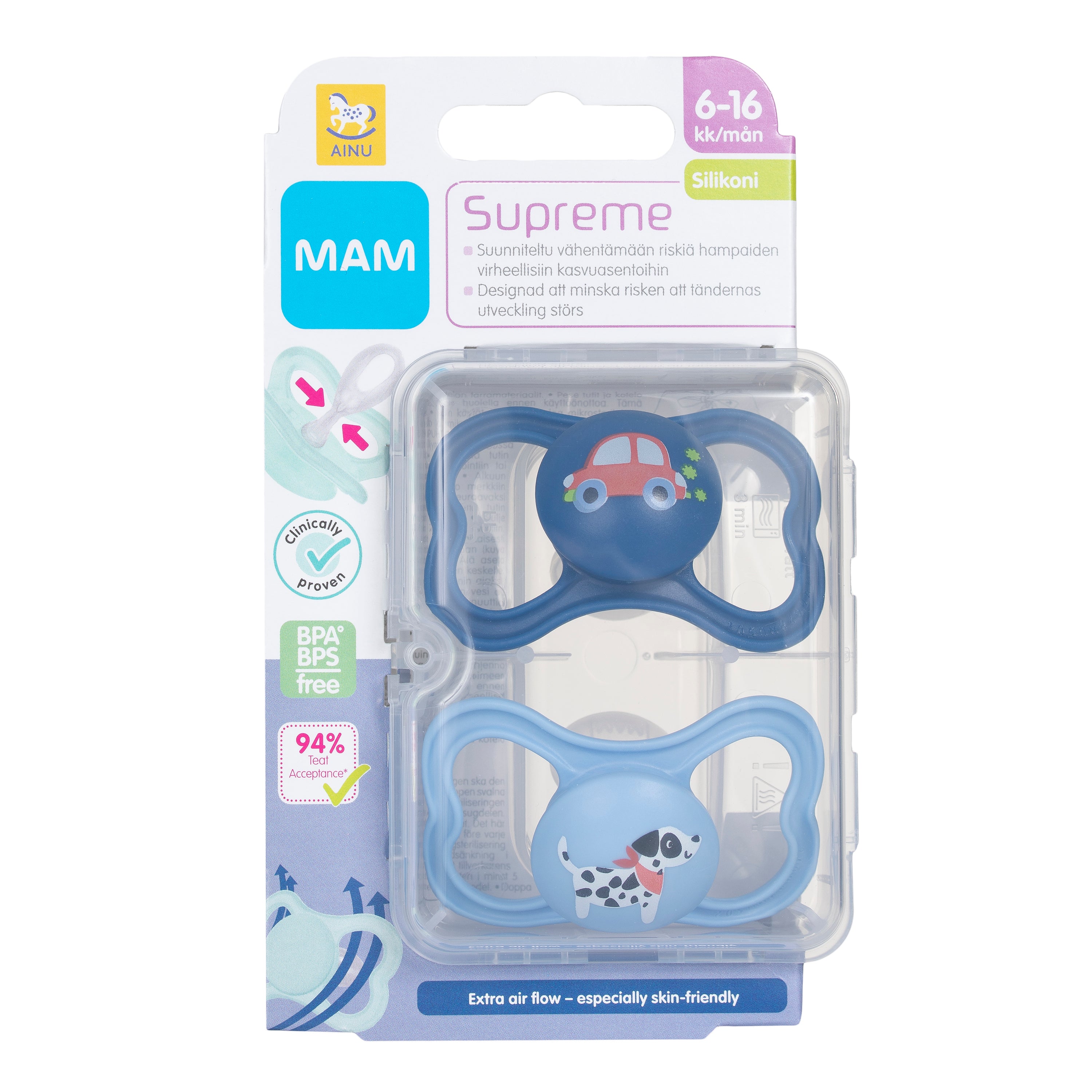 Ainu Mam Supreme 6-16kk silicone 2kpl