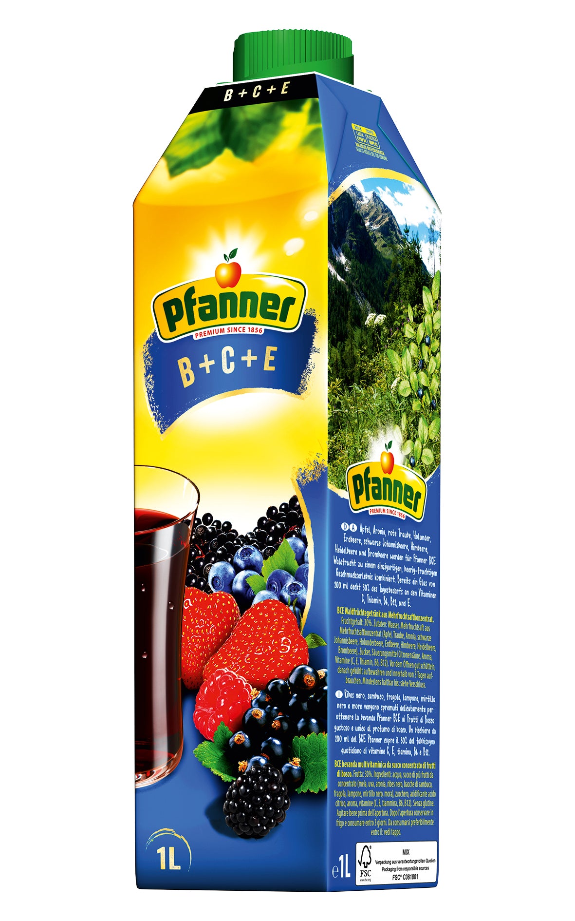 Pfanner BCE Metsämarja mehujuoma 1 l