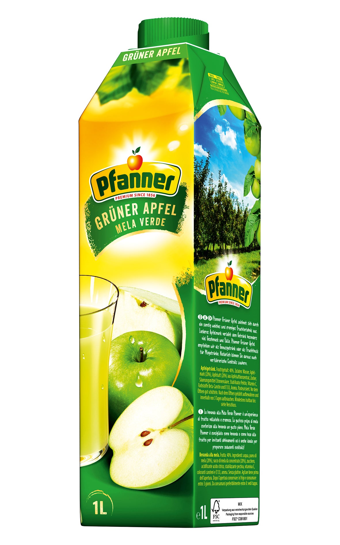 Pfanner Vihreä omena mehujuoma 1l