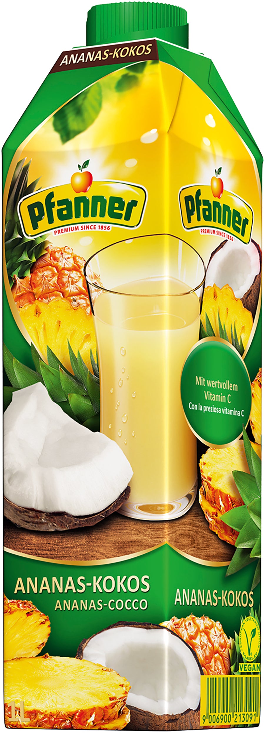 Pfanner Ananas-kookosmehujuoma 1 l