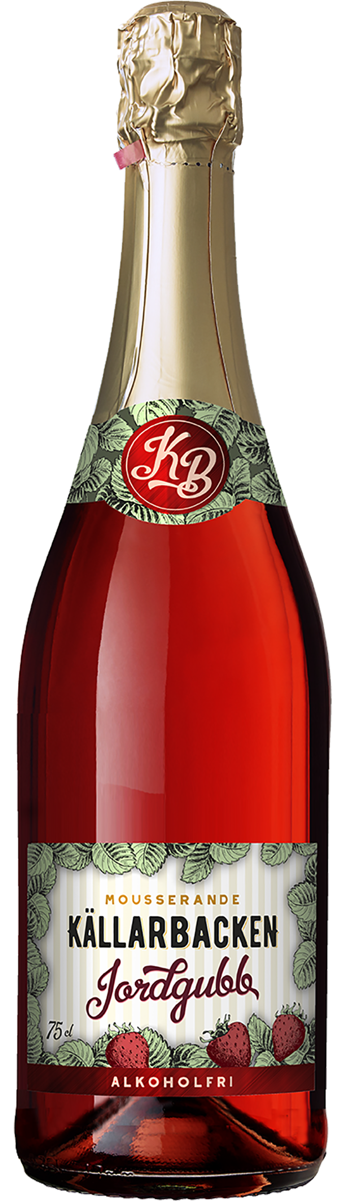 Källarbacken mansikanmakuinen alkoholiton kuohujuoma 0,75 l plo