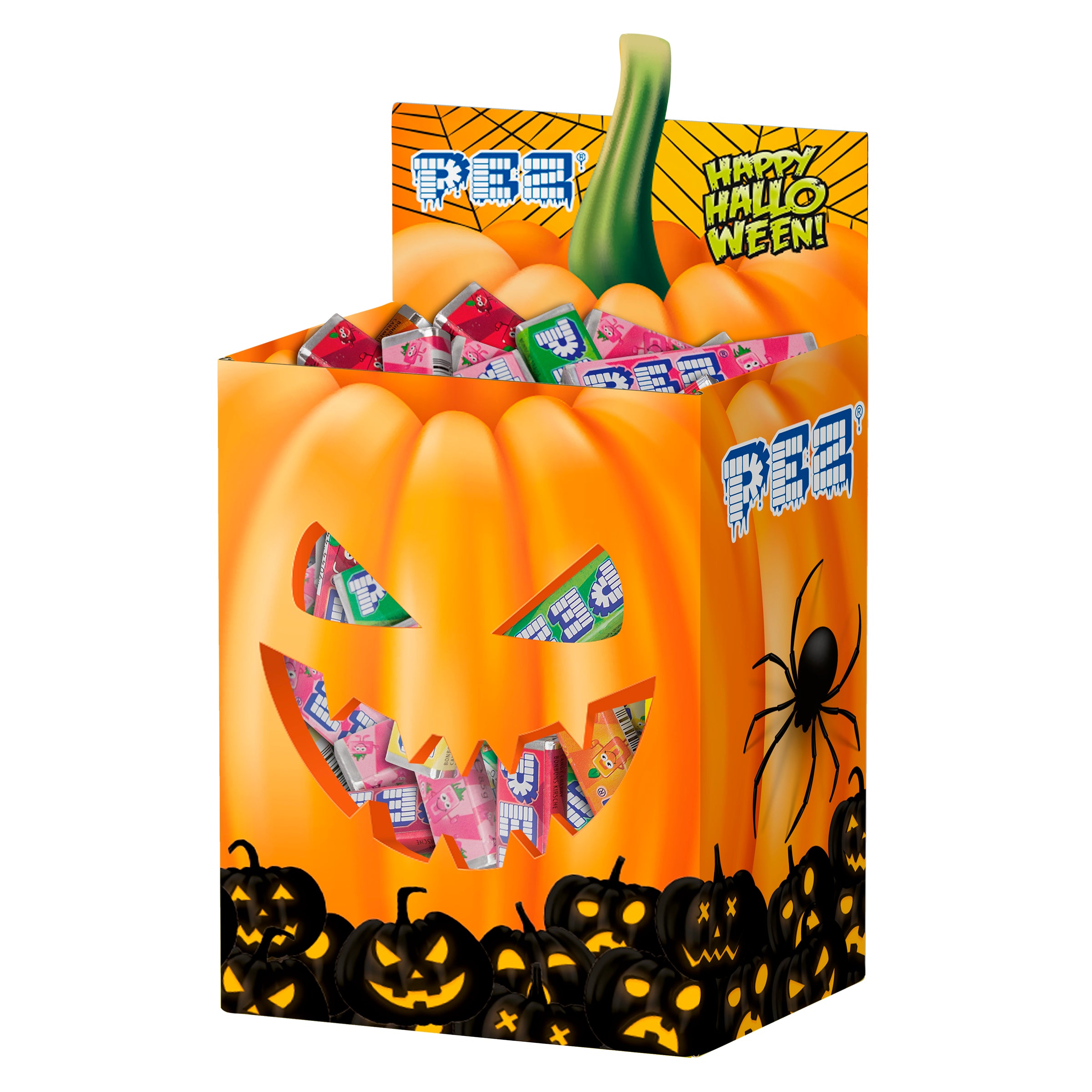 Pez Halloween laatikko 50 kpl täyttöpakkausta