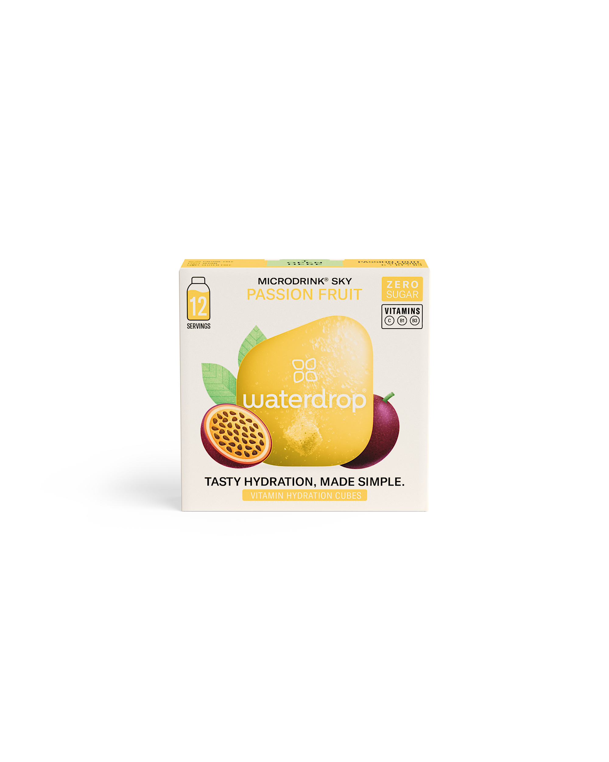 Waterdrop Microdrink Passionhedelmän makuinen porekuutio 12x2g