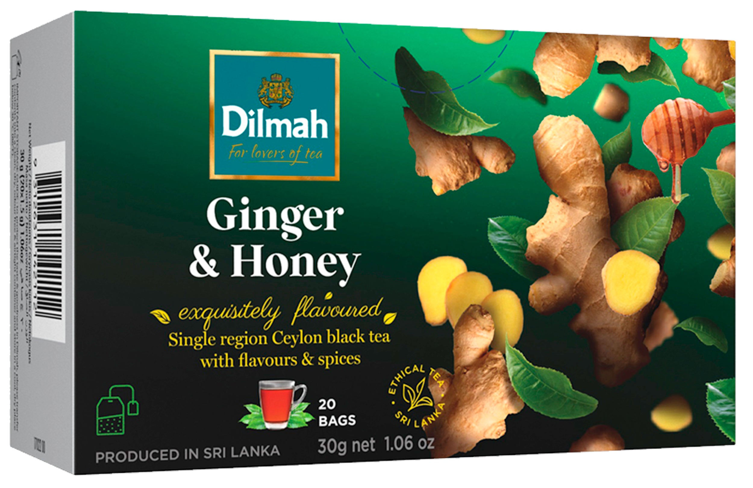 Dilmah Inkivääri-hunajatee 20x1,5g