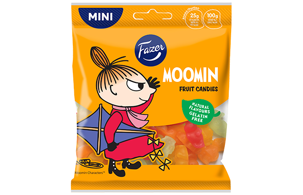 Fazer Moomin hedelmäkarkkipussi 80g