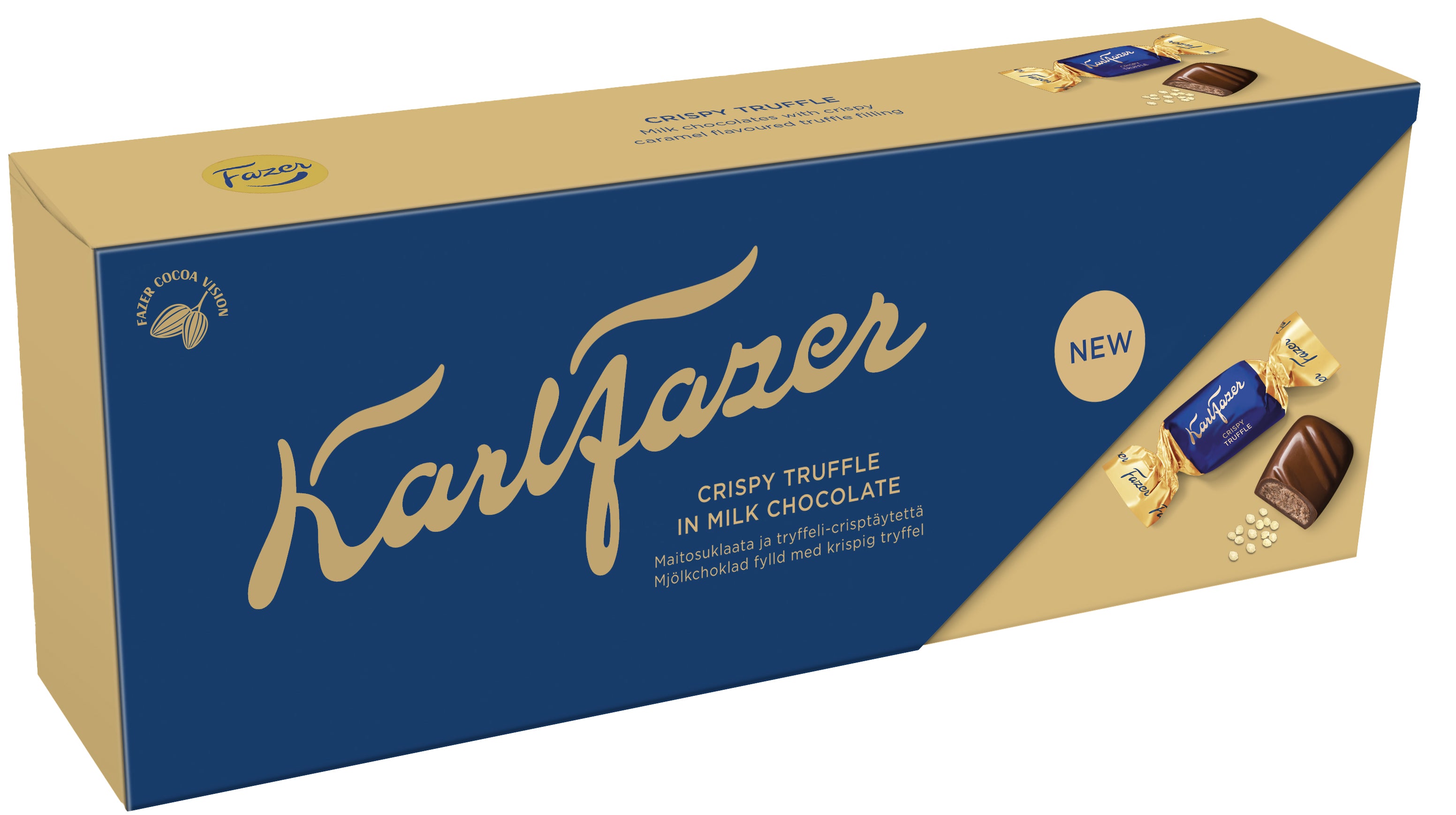 Karl Fazer Tryffelicrisp suklaa konvehti 250g