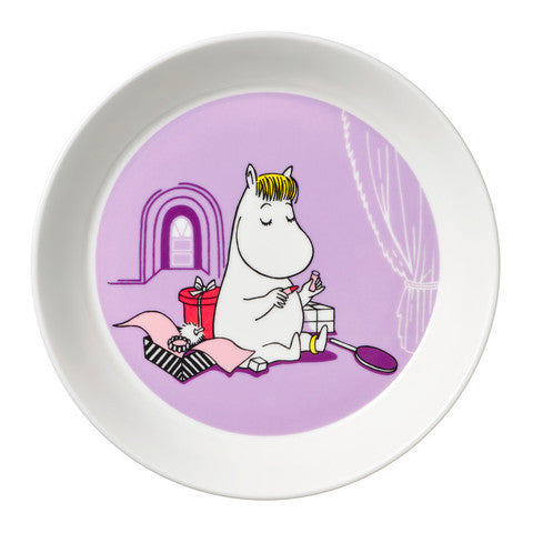 Moomin plate 19cm Snorkmaiden lila
