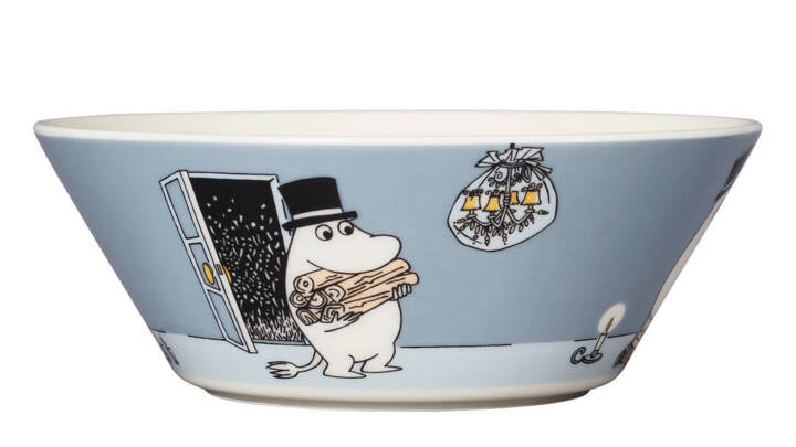 Moomin bowl 15cm Moominpappa grey