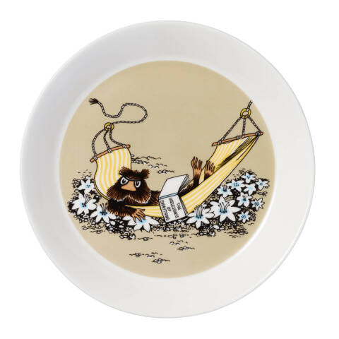 Moomin plate 19cm The Muskrat beige