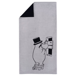 Moomin b.towel 70x140 Moominpappa grey
