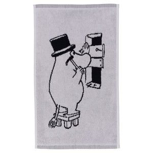 Moomin h.towel 30x50 Moominpappa grey