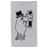 Moomin h.towel 30x50 Moominpappa grey