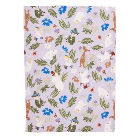 Moomin kitchen towel 50x70cm purple GOTS