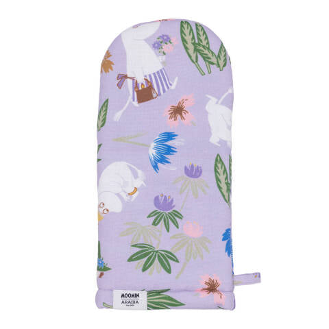 Moomin oven mitten 15x34cm purple