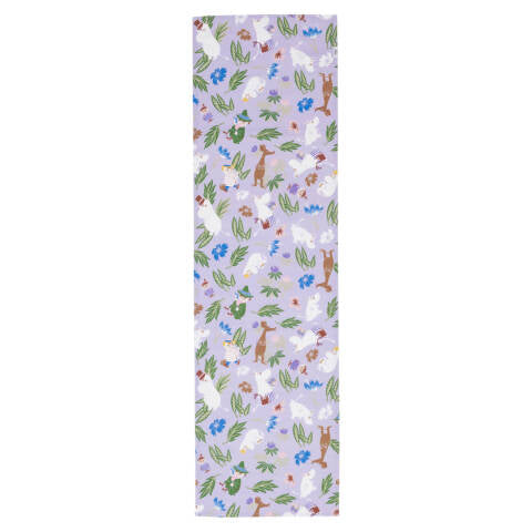 Moomin table runner 40x140cm purple GOTS