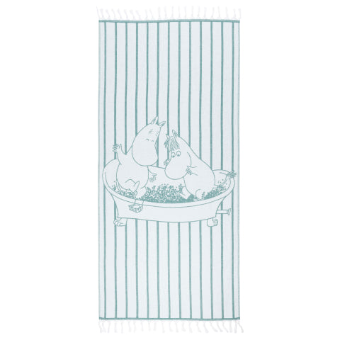 Moomin hammam towel 80x150cm green GOTS