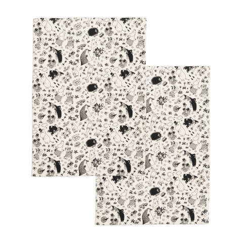 Moomin kt twl set 50x70cm 2pcs offw GOTS