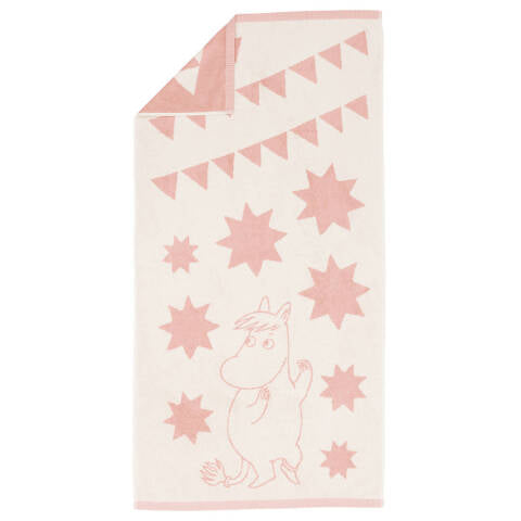 Moomin b.towel 70x140 Stars pink GOTS