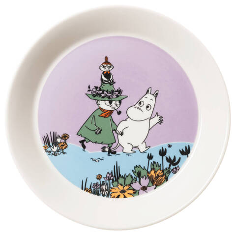 Moomin plate 19cm Friends Forever 80