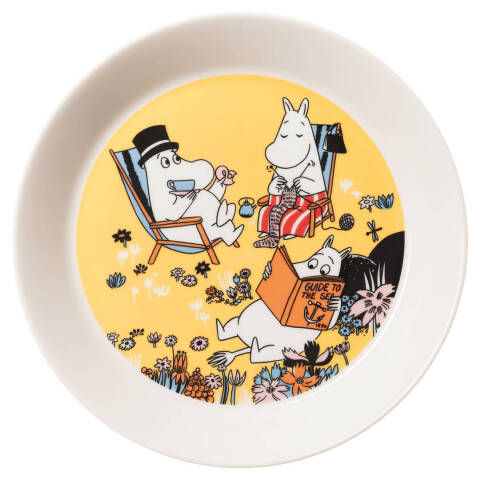 Moomin plate 19cm Family Time 80