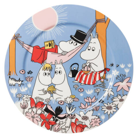 Moomin serving plate 30cm Fam. Time b.80