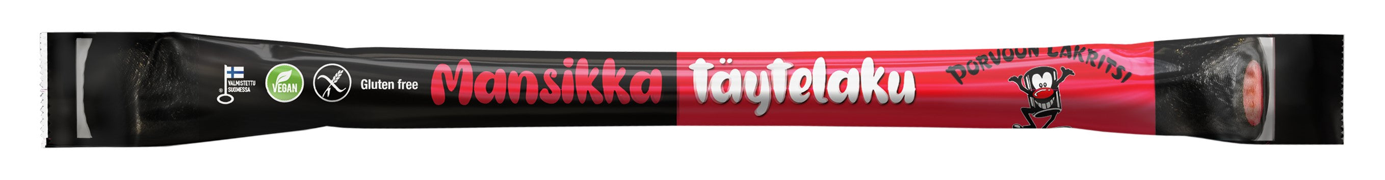 Porvoon Lakritsi Gluteeniton metrilaku MANSIKKA 100g